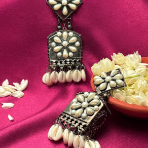 CowriMoti Jhumke Earrings
