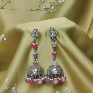 Morki Earrings | Elegant Ethnic Silver Jewelry