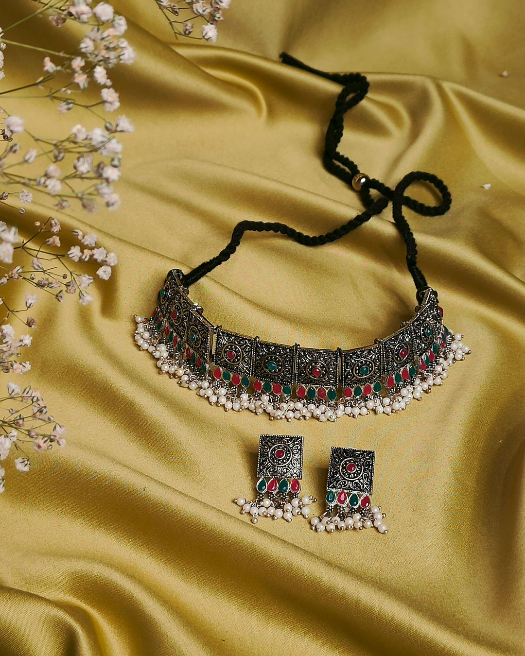 Rang Kanika Necklace | Colorful Statement Jewelry