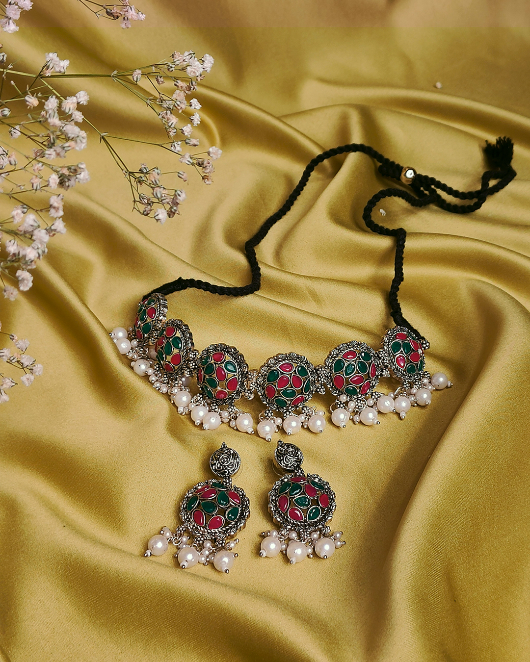 Rang Manjari Necklace | Vibrant Ethnic Jewelry